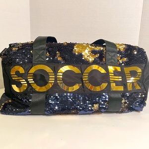Justice Girl Soccer Flip Sequin Duffle Bag